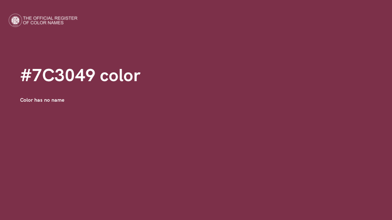 #7C3049 color image