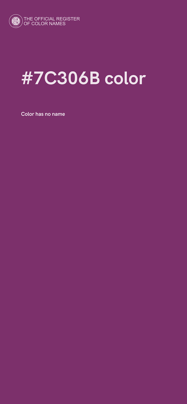 #7C306B color image