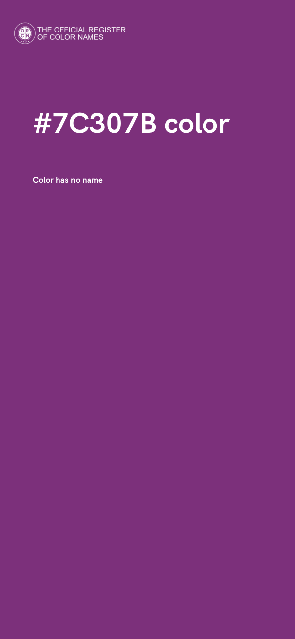 #7C307B color image
