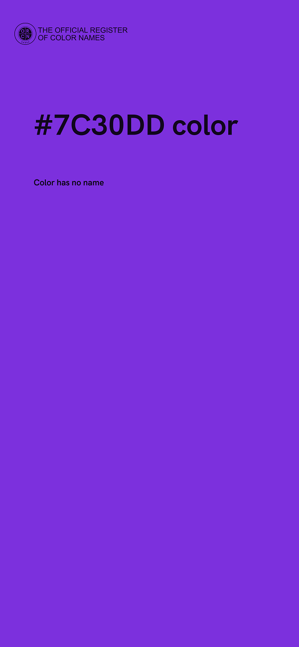 #7C30DD color image