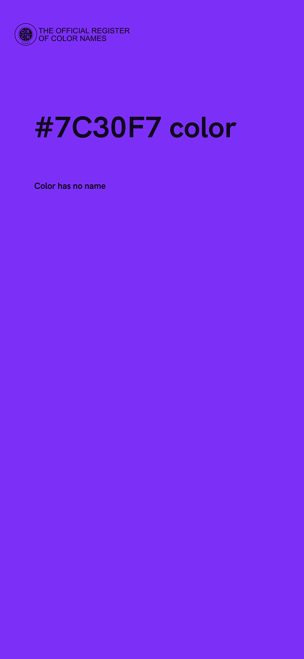 #7C30F7 color image