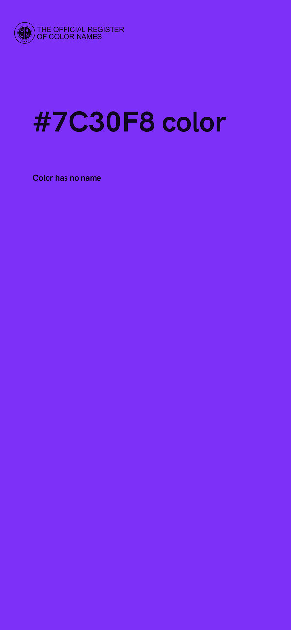 #7C30F8 color image
