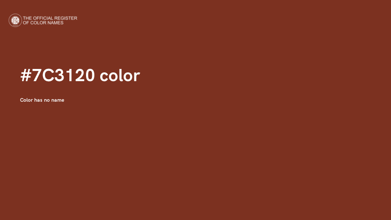 #7C3120 color image
