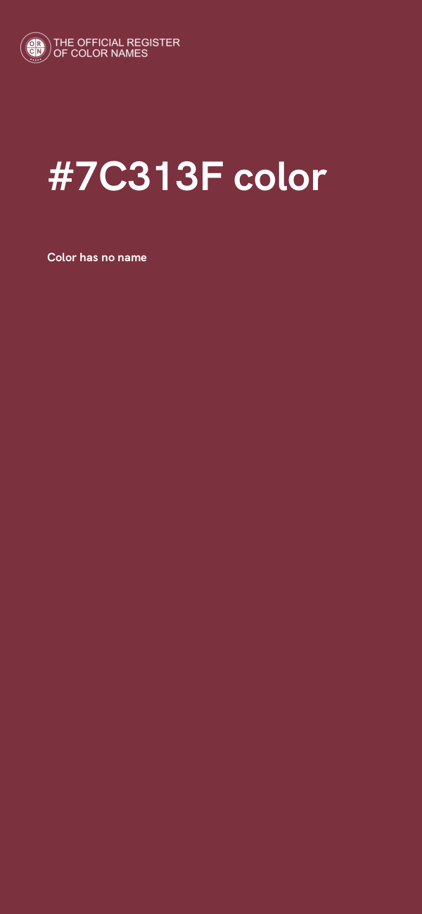 #7C313F color image