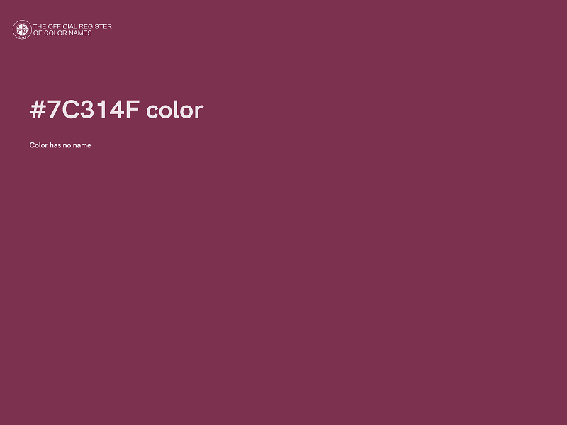 #7C314F color image