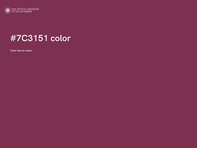 #7C3151 color image