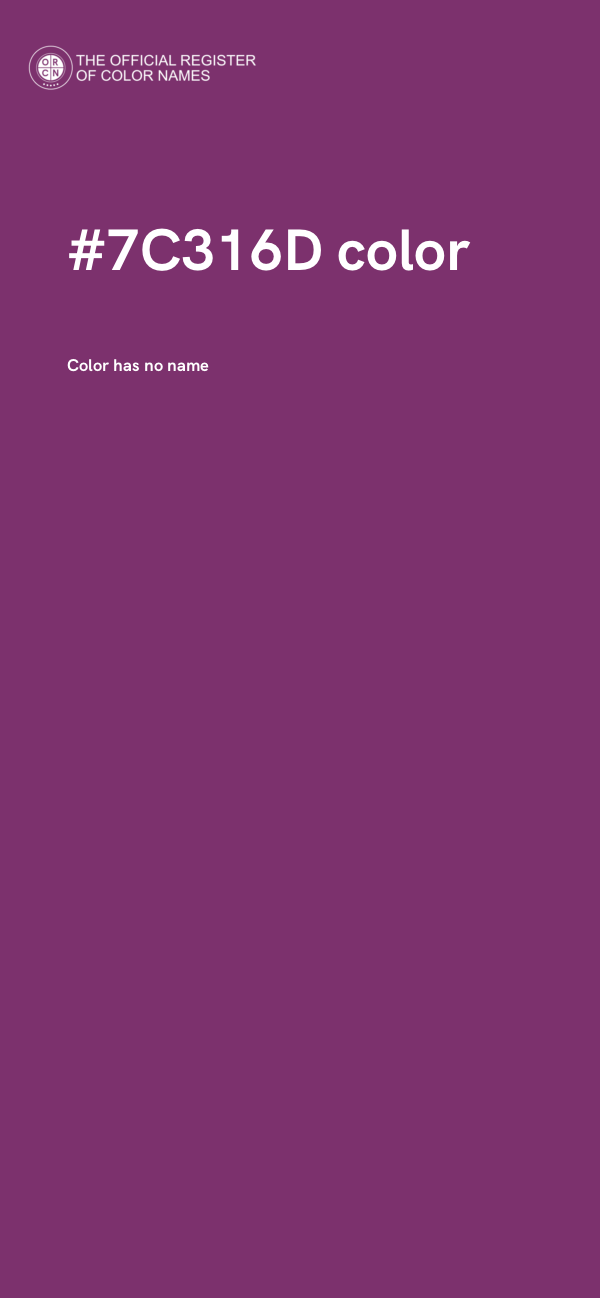 #7C316D color image