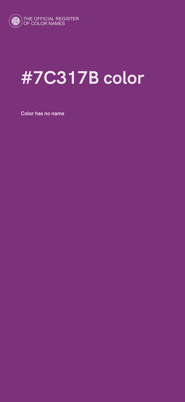 #7C317B color image
