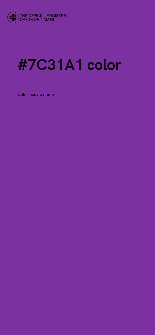 #7C31A1 color image