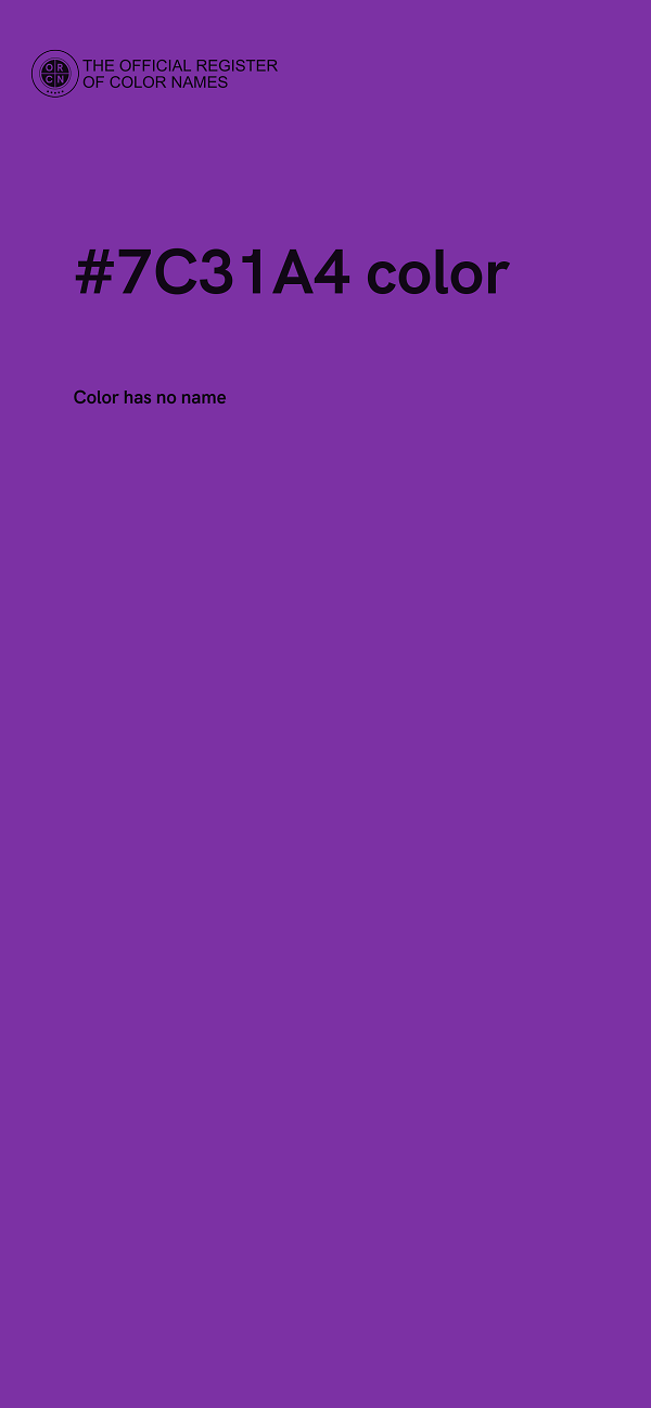 #7C31A4 color image