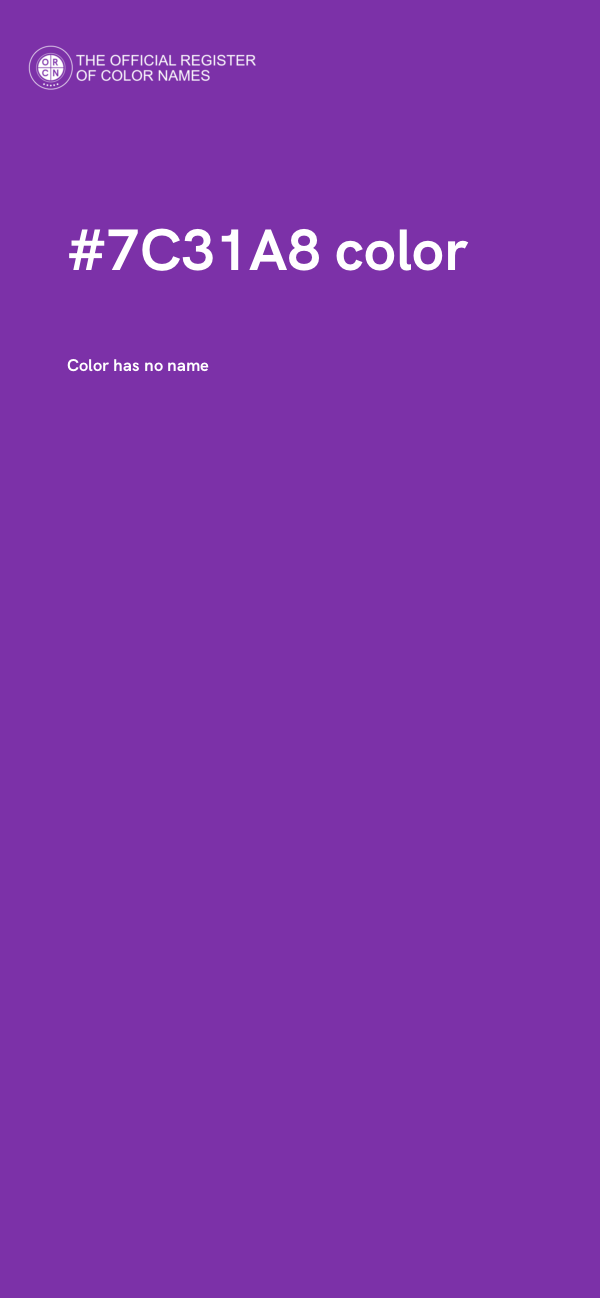 #7C31A8 color image