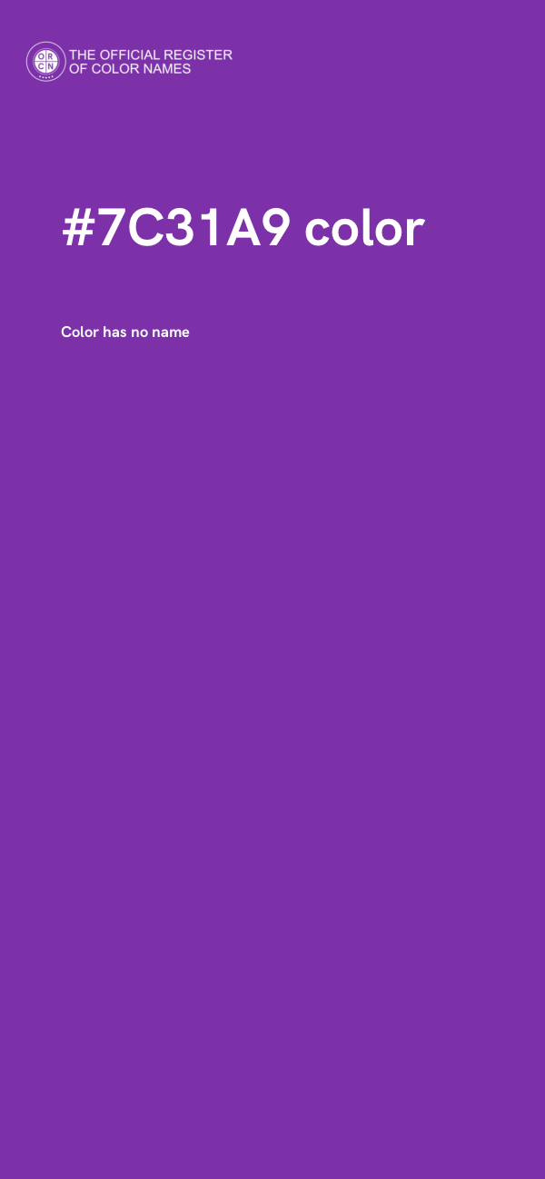 #7C31A9 color image