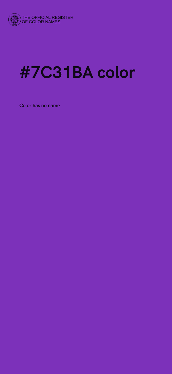 #7C31BA color image