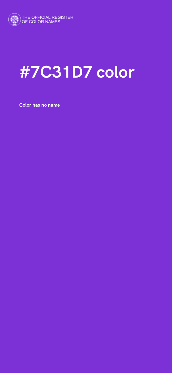 #7C31D7 color image