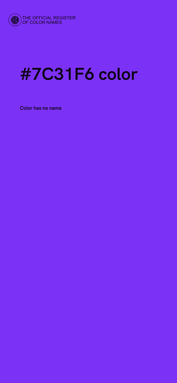 #7C31F6 color image