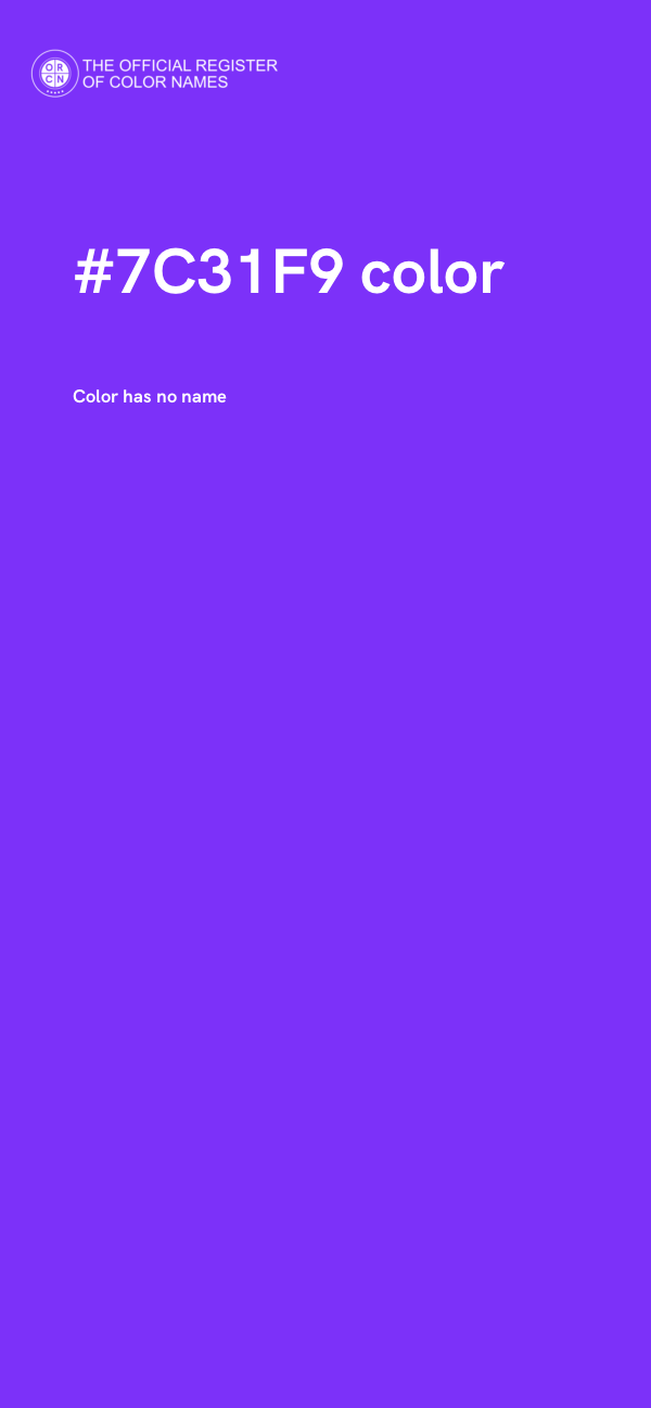 #7C31F9 color image