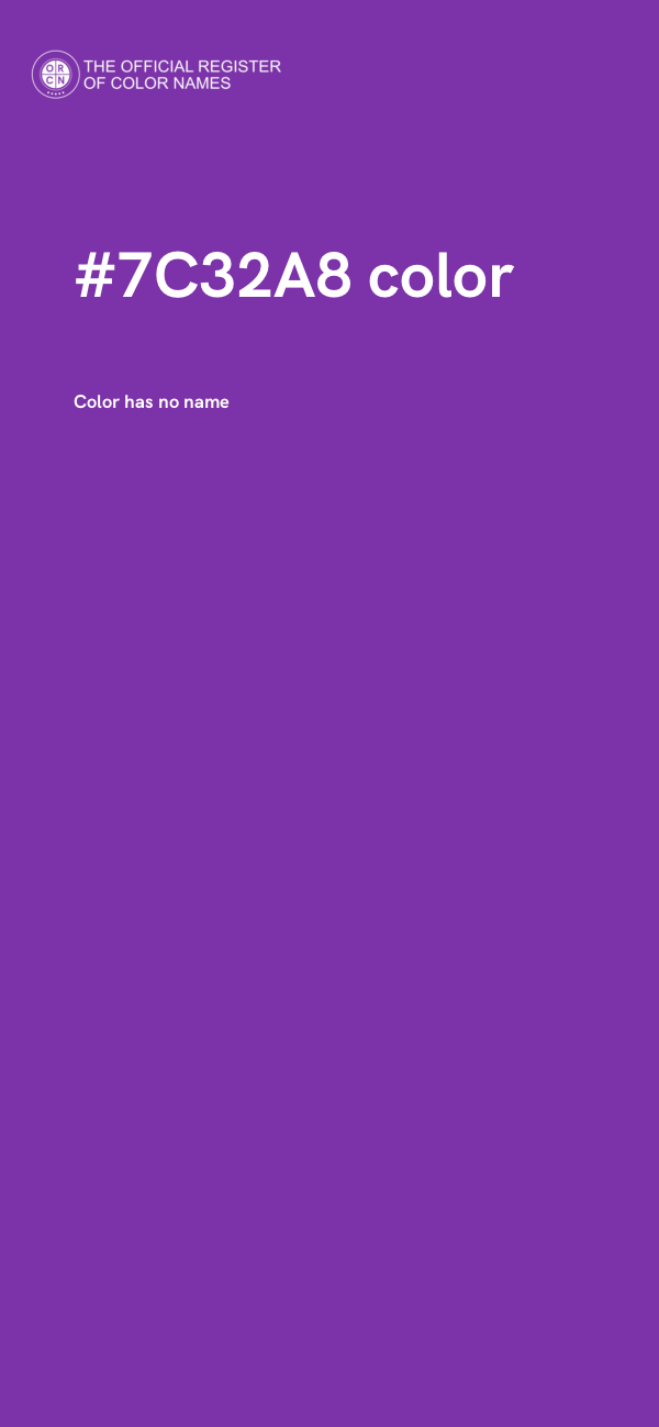 #7C32A8 color image