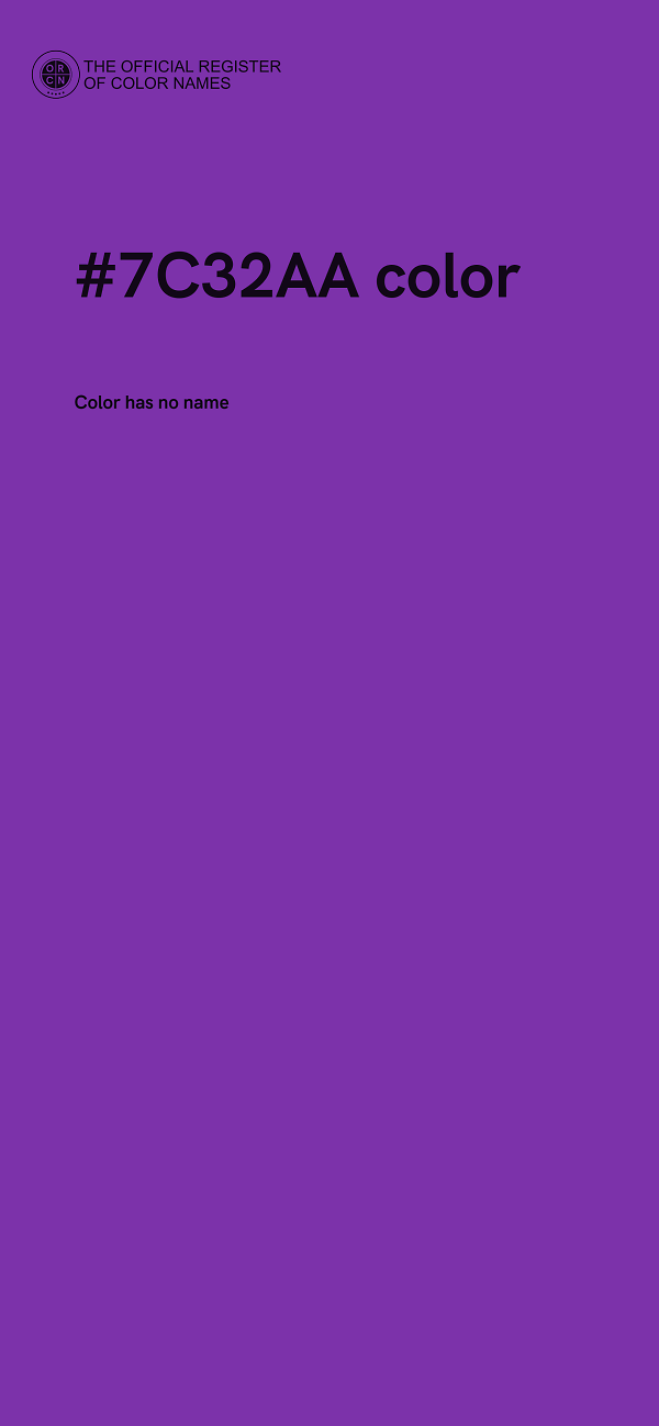 #7C32AA color image