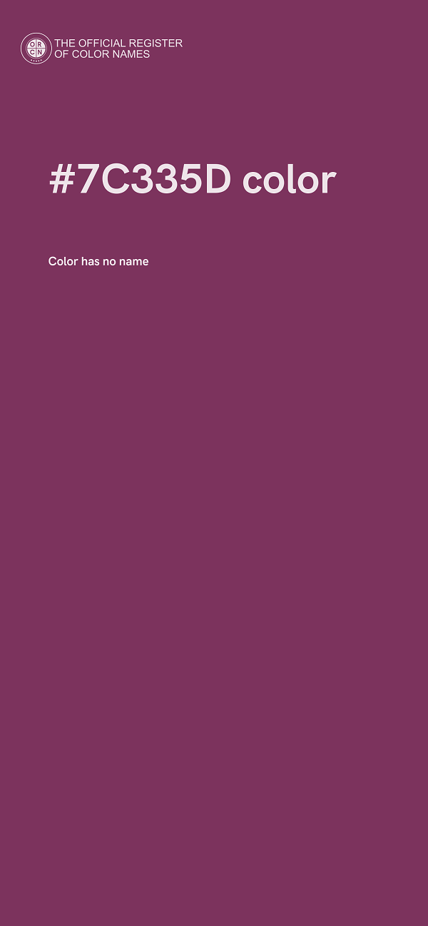 #7C335D color image
