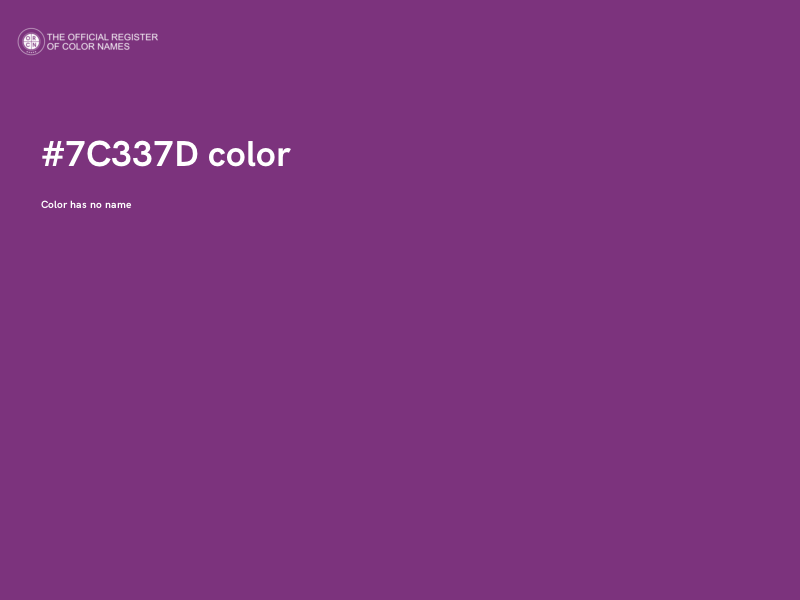 #7C337D color image