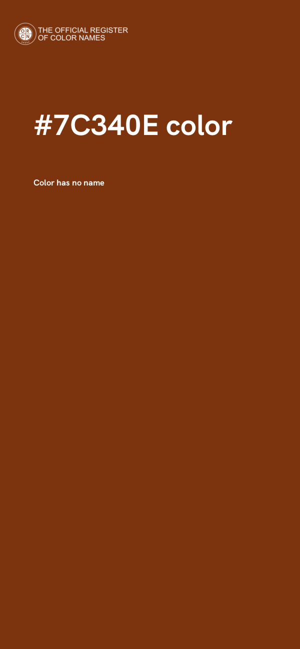 #7C340E color image