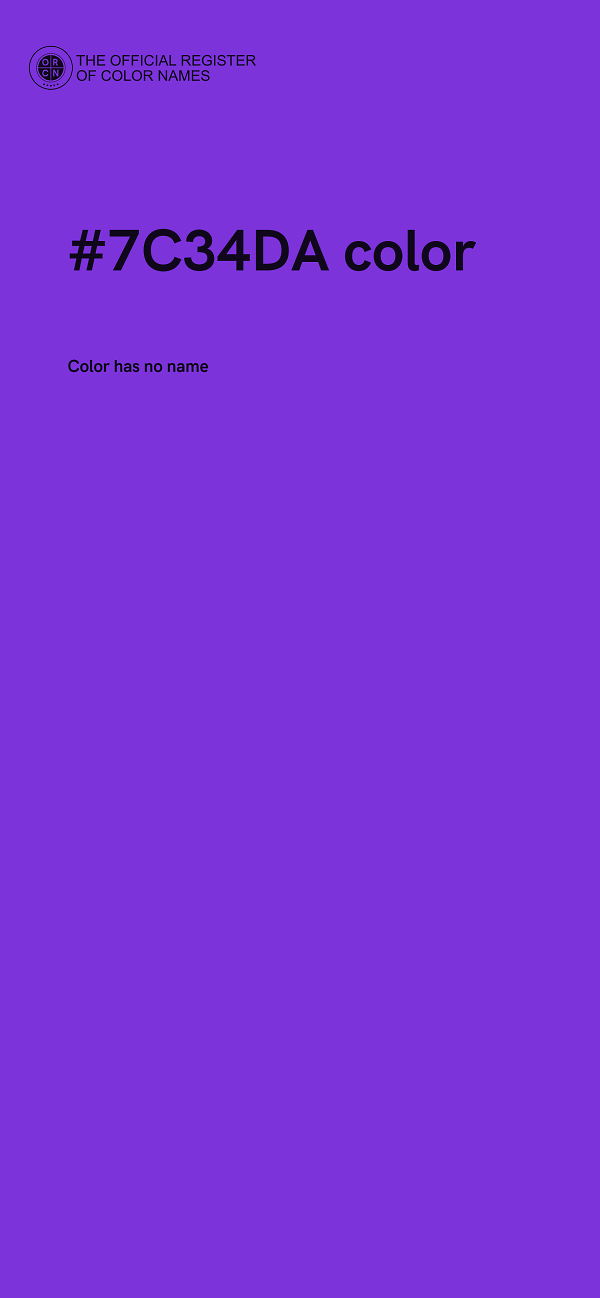 #7C34DA color image