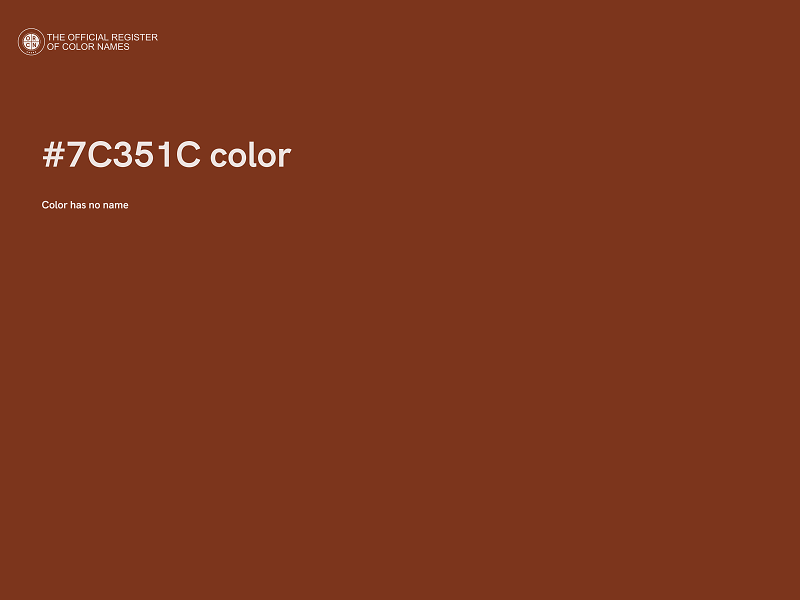 #7C351C color image