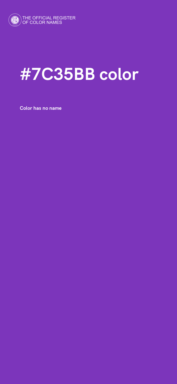 #7C35BB color image