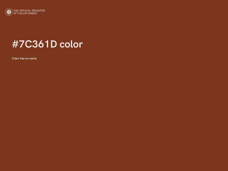 #7C361D color image