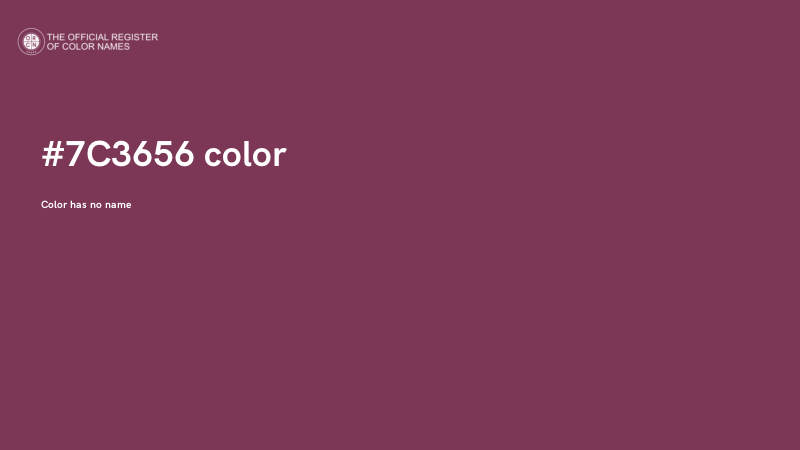 #7C3656 color image