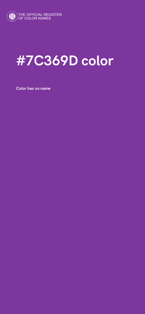#7C369D color image