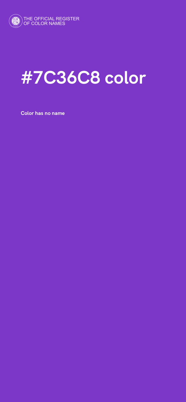 #7C36C8 color image