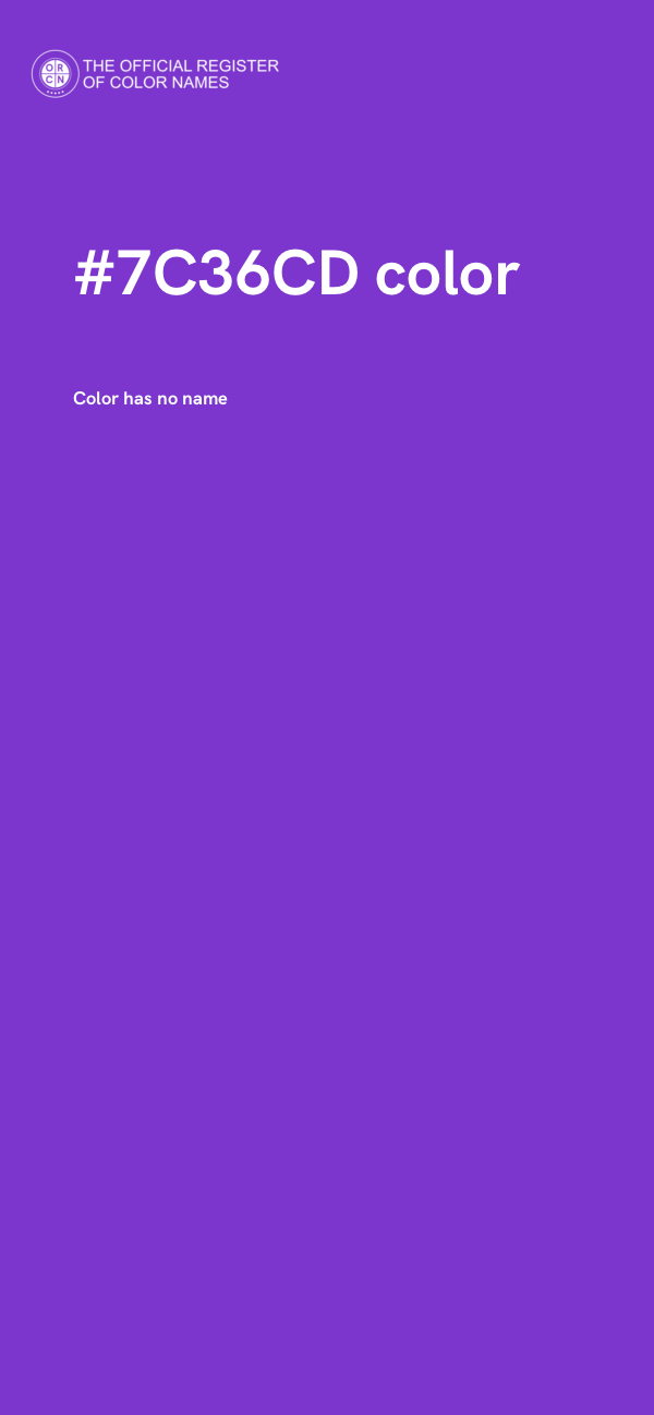 #7C36CD color image