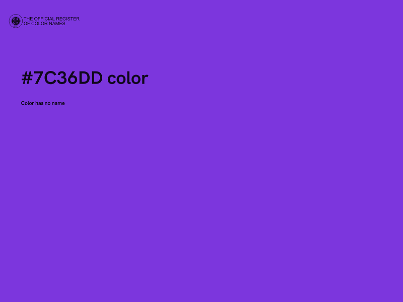 #7C36DD color image