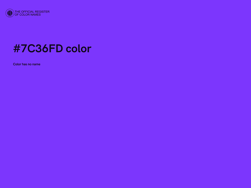 #7C36FD color image