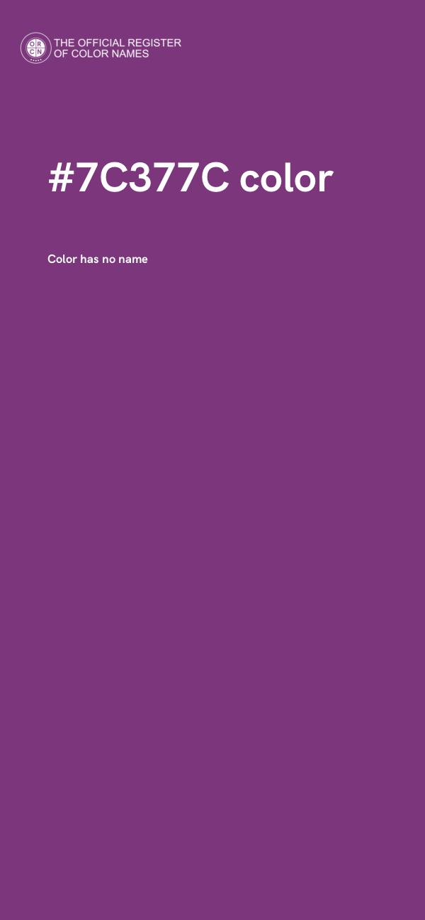 #7C377C color image
