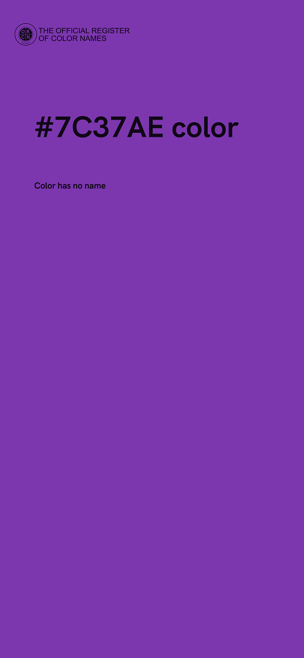 #7C37AE color image