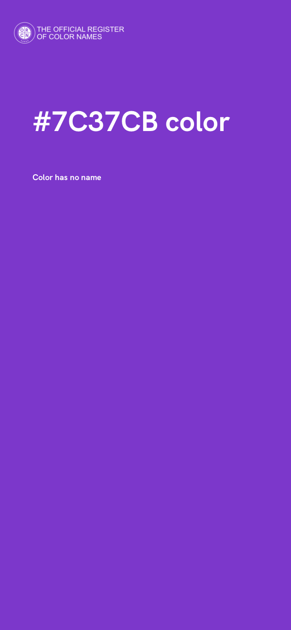 #7C37CB color image