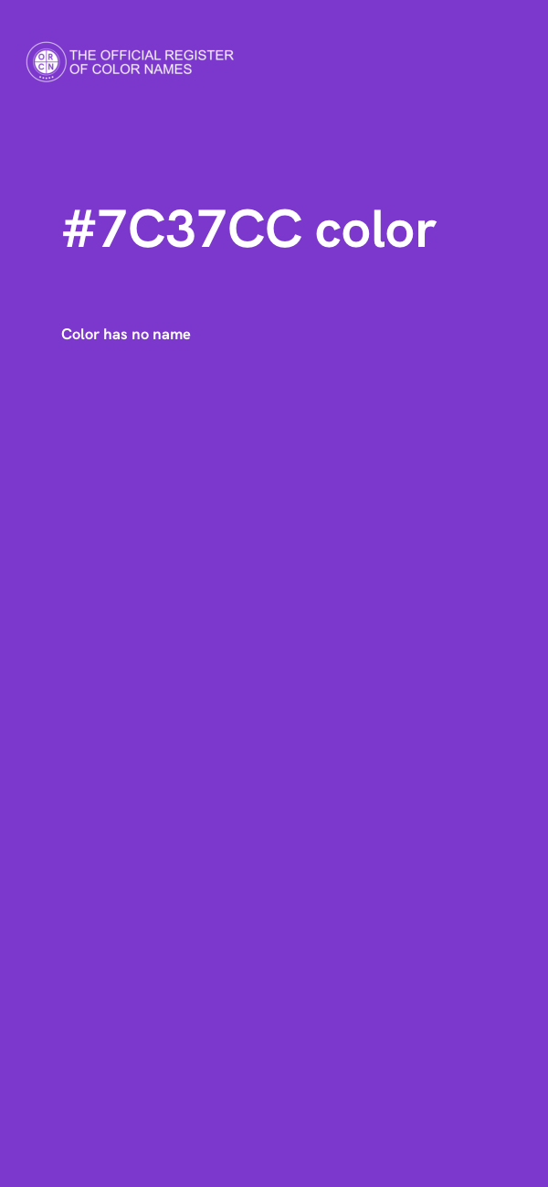 #7C37CC color image