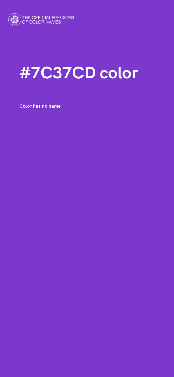 #7C37CD color image