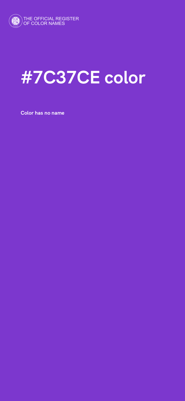 #7C37CE color image