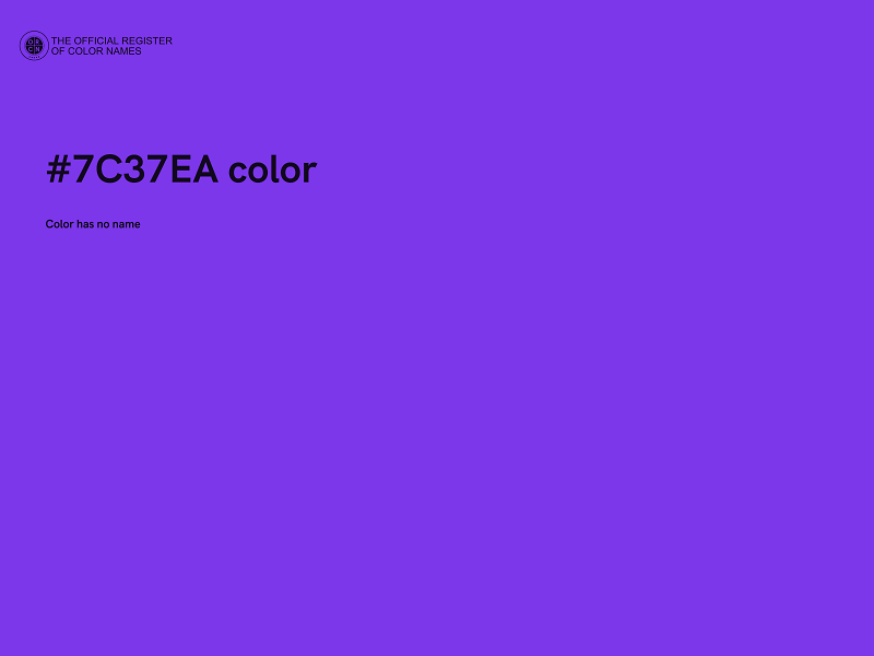 #7C37EA color image