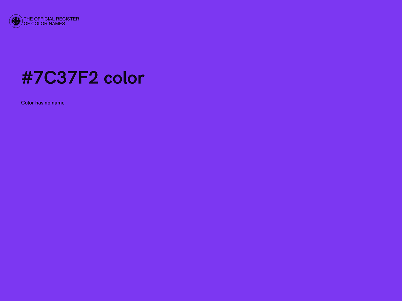 #7C37F2 color image