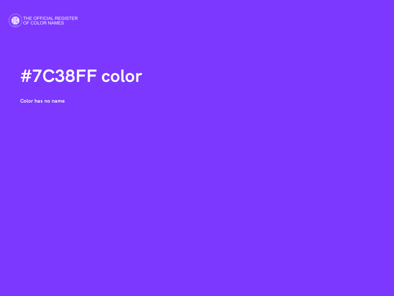 #7C38FF color image