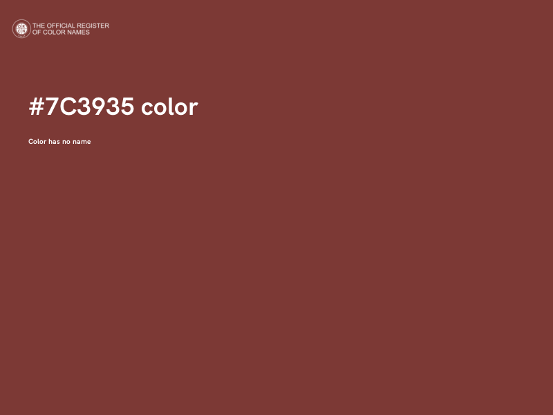 #7C3935 color image