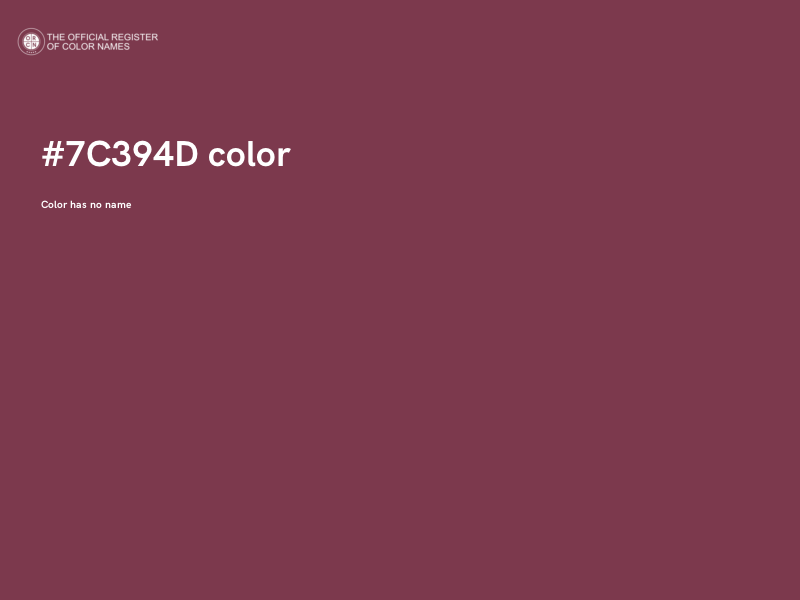 #7C394D color image