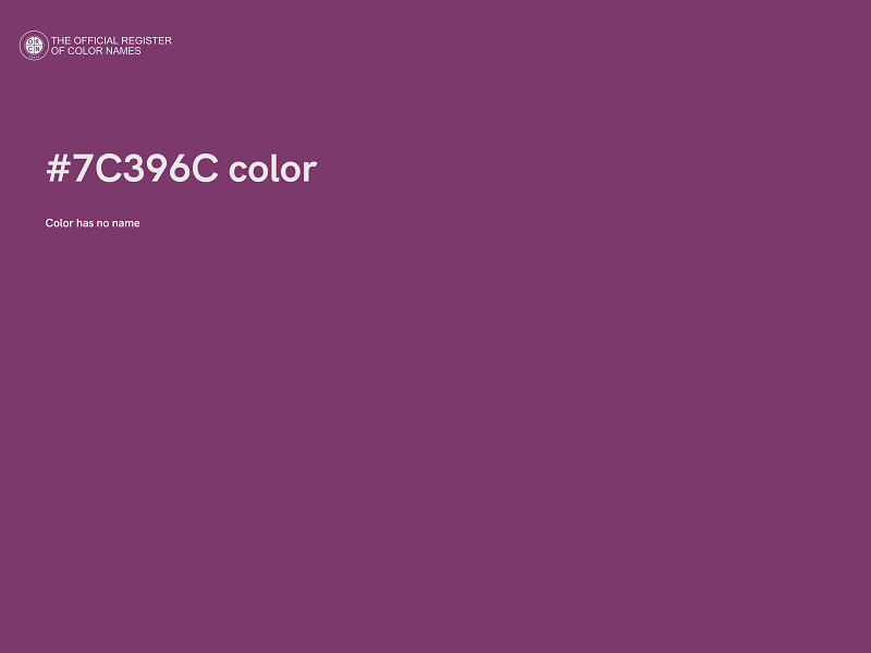 #7C396C color image