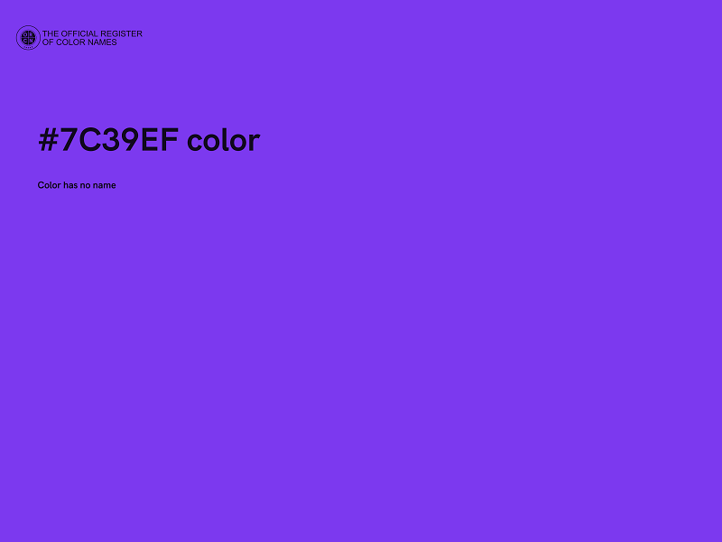 #7C39EF color image