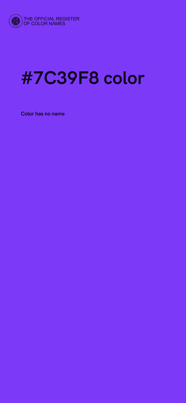 #7C39F8 color image