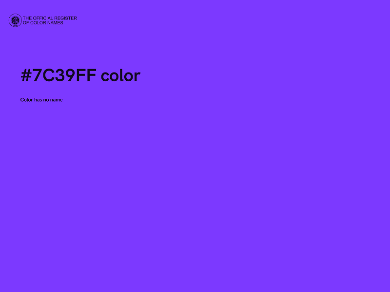 #7C39FF color image